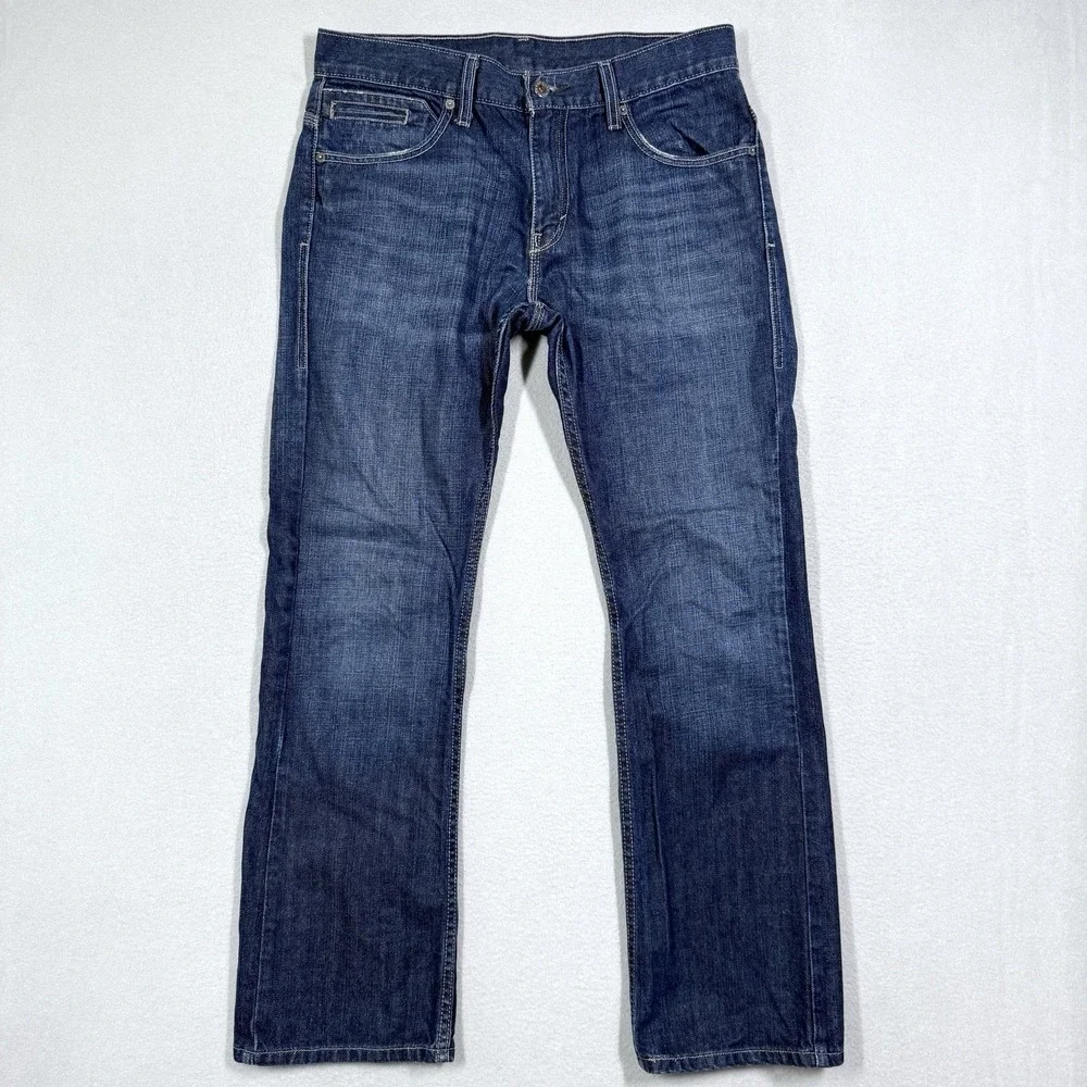 Levis 527 Jeans Mens 32x30 Boot Cut Dark Wash Western Denim Bootcut Y2K